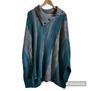 Caslon‎ women’s poncho sweater medium/large
